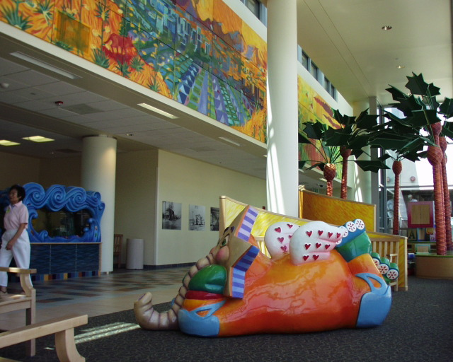 Childrens Hospital Los Angeles lobby. Courtesy Lexington Design.
