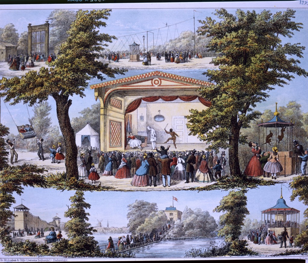 Tivoli c 1850 Danske Billeder