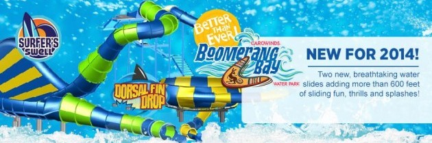 Carowinds Adding Two New Thrill Slides to Boomerang Bay for 2014 Season