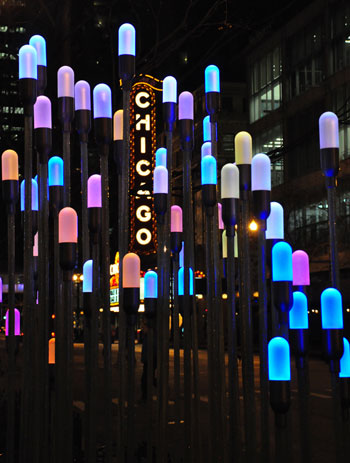 Chicago Lightscape Lighting and Sound experience enhanced by DesignLab Chicago