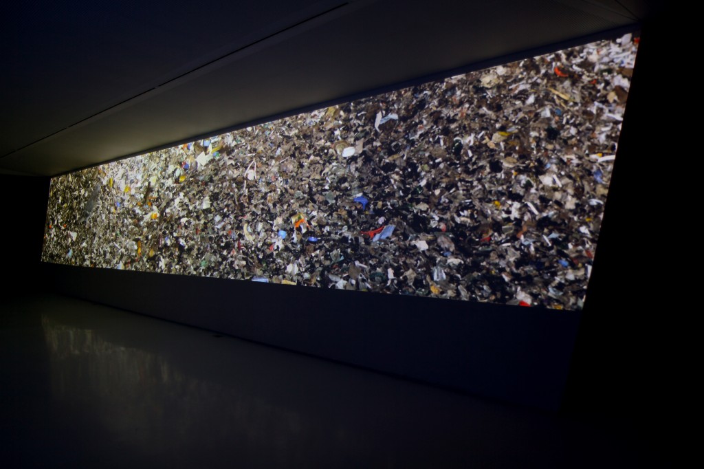SINGLE STREAM, 28 minutes, color/sound. Exhibition view. Photo by Jason Eppink. © Museum of Moving Image