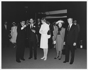 James Ogul with the British royal family at the US Pavilion, Vancouver Expo 86. Photo courtesy James Ogul.