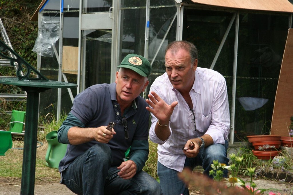 Director Mike Slee (L) and Barker (R)