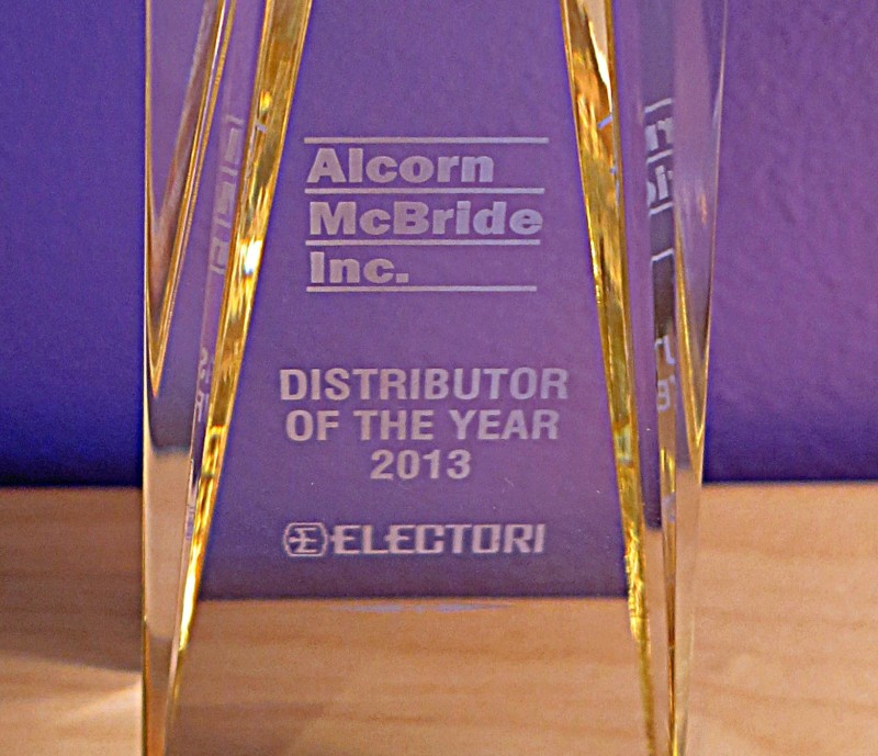 Alcorn McBride Names Electori 2013 Distributor of the Year