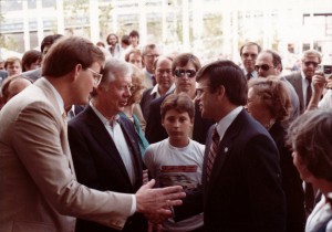 President Jimmy Carter visits the US Pavilion at the 1984 Louisiana World Exposition. Photo: James Ogul