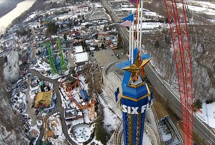 Entertainment Management Group Installs Major Rides for Six Flags