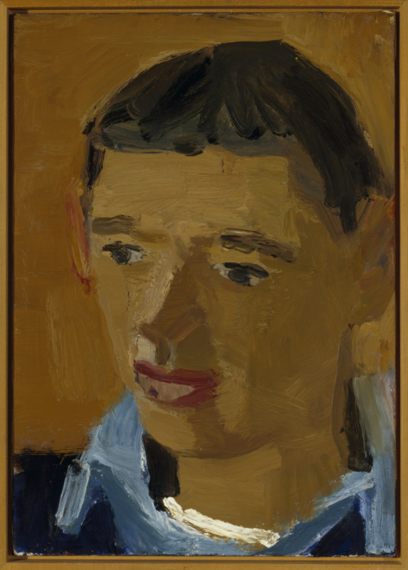 2.David Park, Portrait of Richard Diebenkorn, circa 1953. Oil on canvas, 21 x 15.25 in. Collection of the Oakland Museum of California, gift of Mrs. Roy Moore.