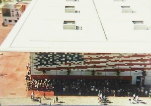 The US Pavilion at Lisbon Expo 98. In a sign of the times, this was the first US expo pavilion to have a virtual existence on an official website as well. Photo: James Ogul.