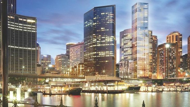 Conceptual artwork of Wanda's new development on the Sydney harbor