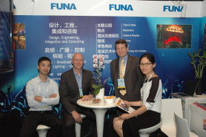 FUNA staff in their booth