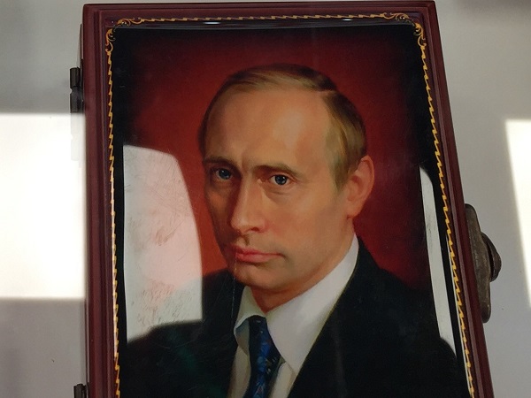 In the gift shop of the Russian pavilion, you can anticipate being the proud owner of a Vladimir Putin keepsake box. Unfortunately, one with a shirtless Putin was not available.