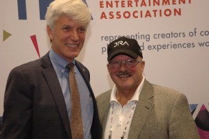 TEA International President Steve Birket of Birket Engineering, with Keith James