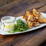 Creamy Burrata Cheese and Grilled Baguette