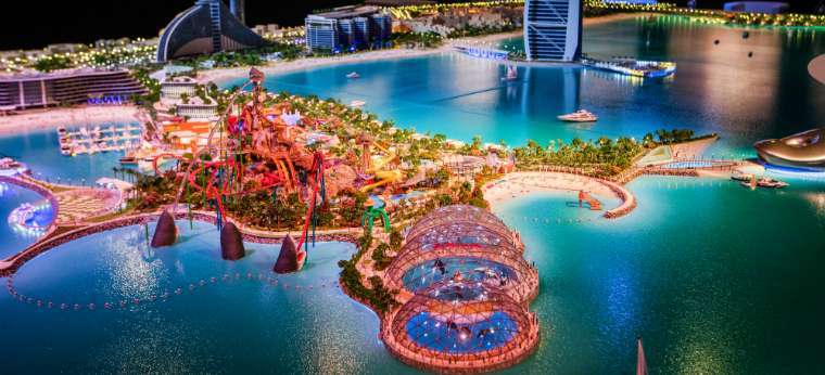 Twin Dubai Resort Islands to House New Home for Expanded Wild Wadi Waterpark, Marine Life Park, and Cirque du Soleil