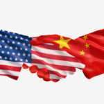 China and US handshake