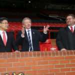 Manchester United Legend Denis Law shares his memories with Bo Zhang (Harves CEO) and Richard Arnold