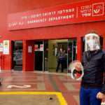 Doctors at Assaf Harofeh Medical Center receiving 3D printed PPE Face Shields from Massivit 3D