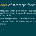 Goals of Strategic Foresight