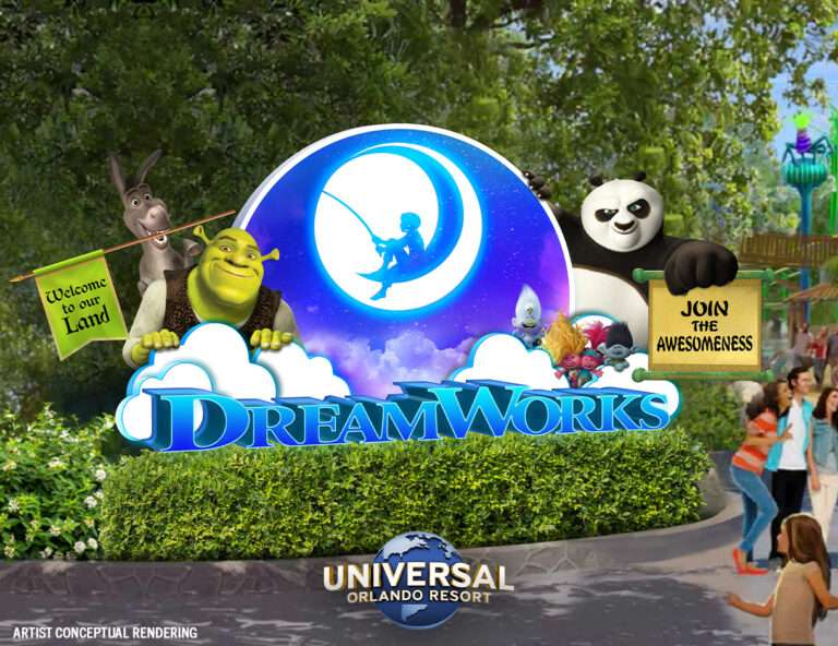 New experiences based on DreamWorks franchises Shrek, Trolls, and Kung Fu Panda coming to Universal Orlando Resort