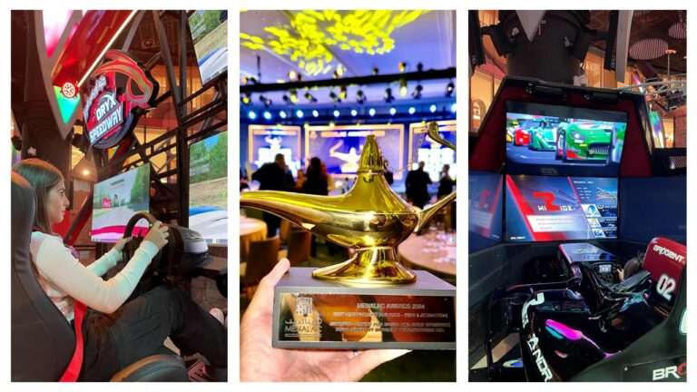 Brogent honored with MENALAC Award for two racing simulators at Doha Quest