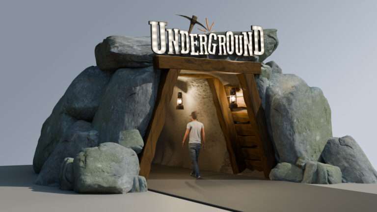 Iowa’s Adventureland Resort updates “Underground” themed indoor coaster for 50th anniversary