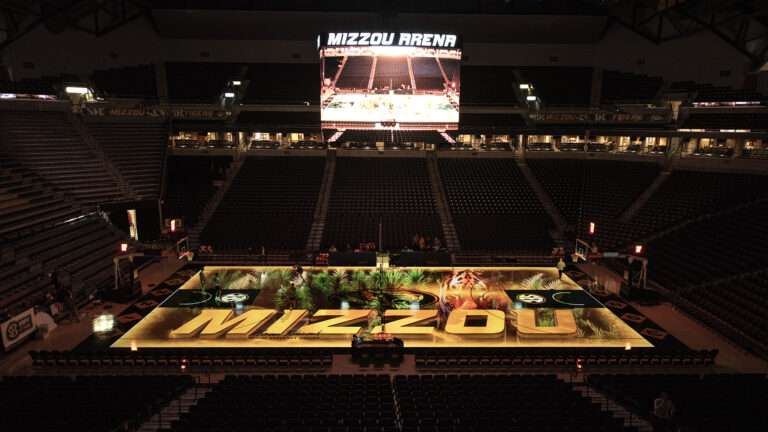 Quince and Christie deliver projection mapping upgrade to Mizzou Arena